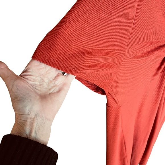 Torrid Ribbed Twist Front -Skater Dress-Knee-Length Dress-Size 1/XL/14-16 - Picture 7 of 11